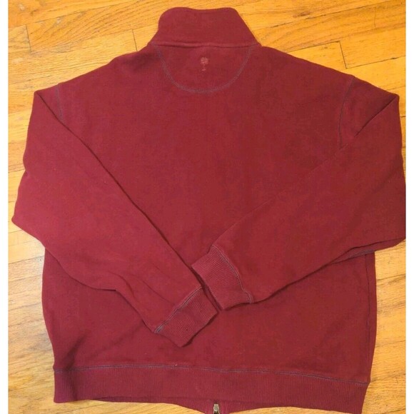 Paradise Collection Men's Sz XXL Red Full Zip Cardigan Sweater Sweatshirt - Picture 7 of 8